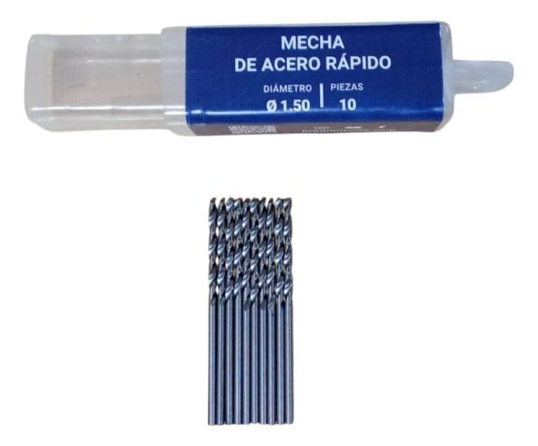 Mechas Acero Rapido Hss Bremen 1.5mm Blister 10 Unidades Tr