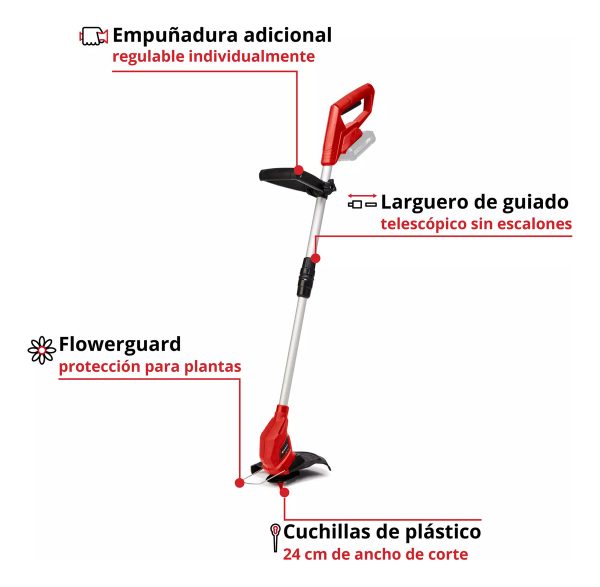 Bordeadora Inalambrica Einhell Gc-ct 18/24 Li Kit 2.5ah 18v - Imagen 2