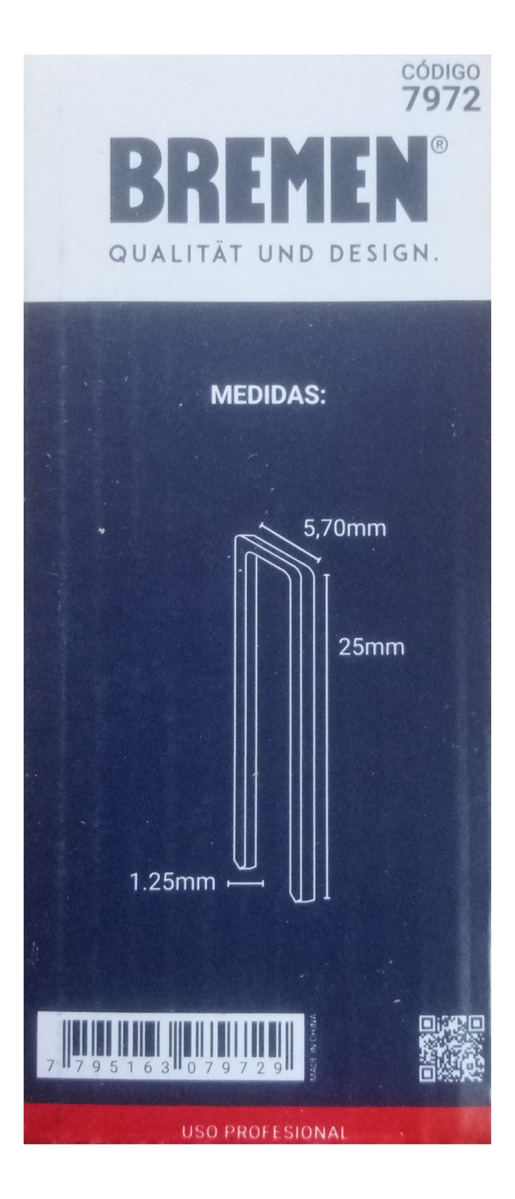 Grampas Para Engrampadora Neumatica 25mm 5000u Bremen 7972 - Imagen 6