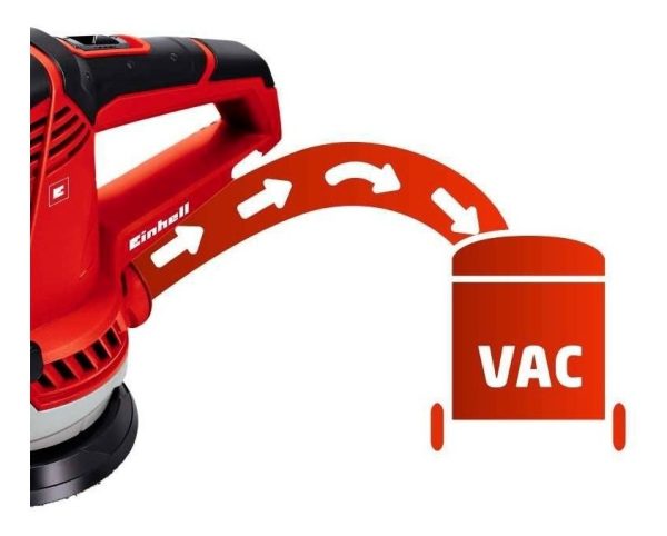 Lijadora Roto Orbital Einhell Expert Te-rs 40 E Con Sistema Velcro Roja Y Negra 50hz 400w 220v - Imagen 8