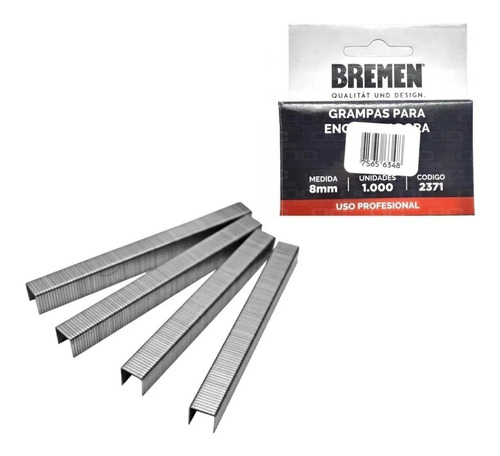 Grapa Grampas Para Engrampadora Bremen 8mm Caja 1000u Trader