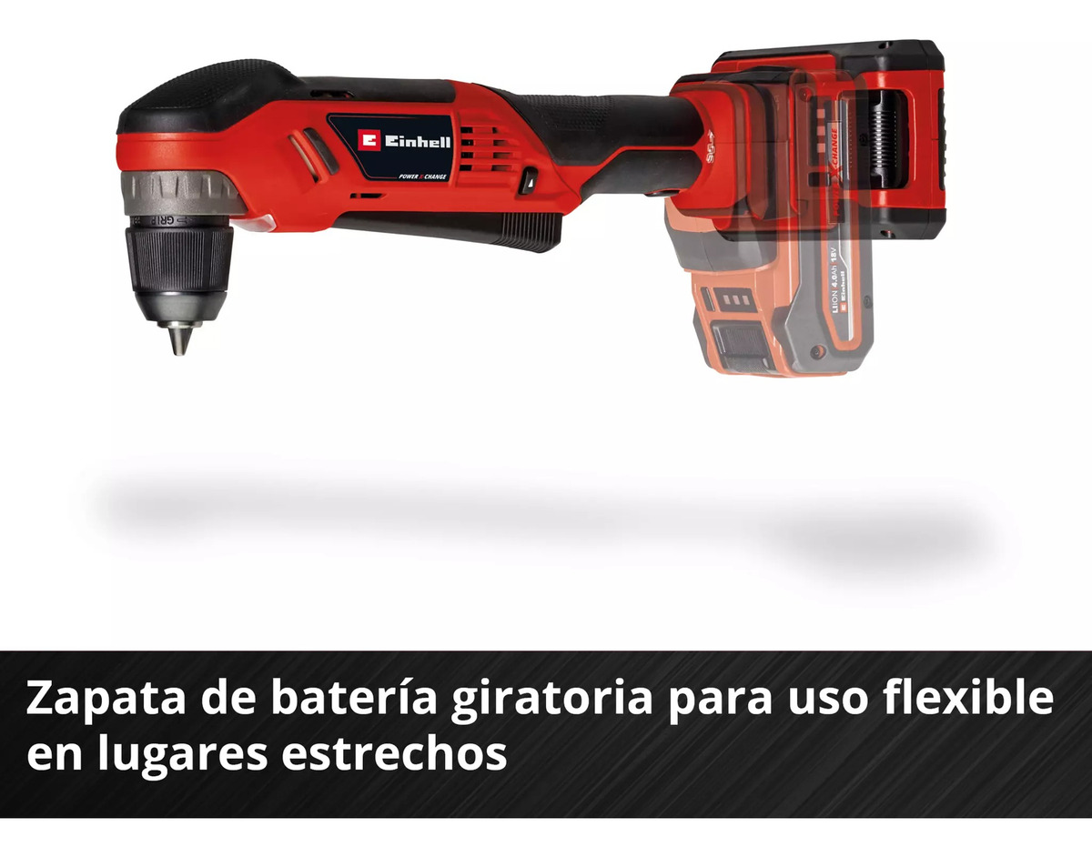 Taladro Angular Inalambrico Einhell Te-ad 18 Li Bat 4.0ah - Imagen 7