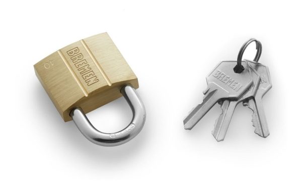 Candado De Bronze Pesado Bremen 30mm - Imagen 3