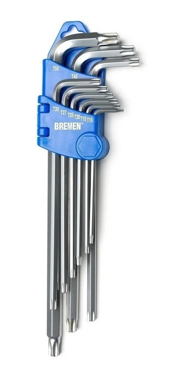 Juego Llaves Torx Largas Bremen(R) 4159 9 Pz T10 A T50