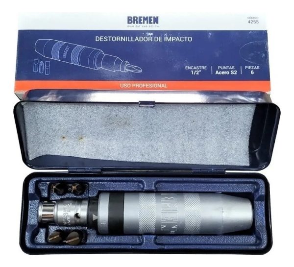 Kit Destornillador De Impacto 4 Puntas Bremen 4255 Pro - Imagen 5