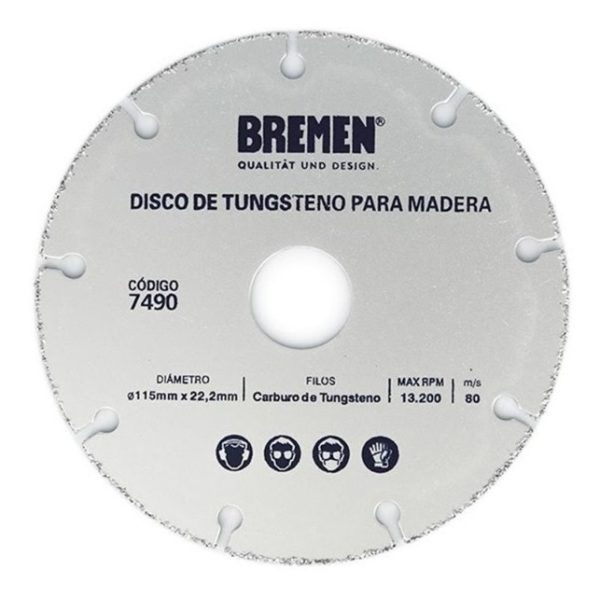 Disco Corte Amoladora 115mm Bremen Madera Yeso Clavo Trader