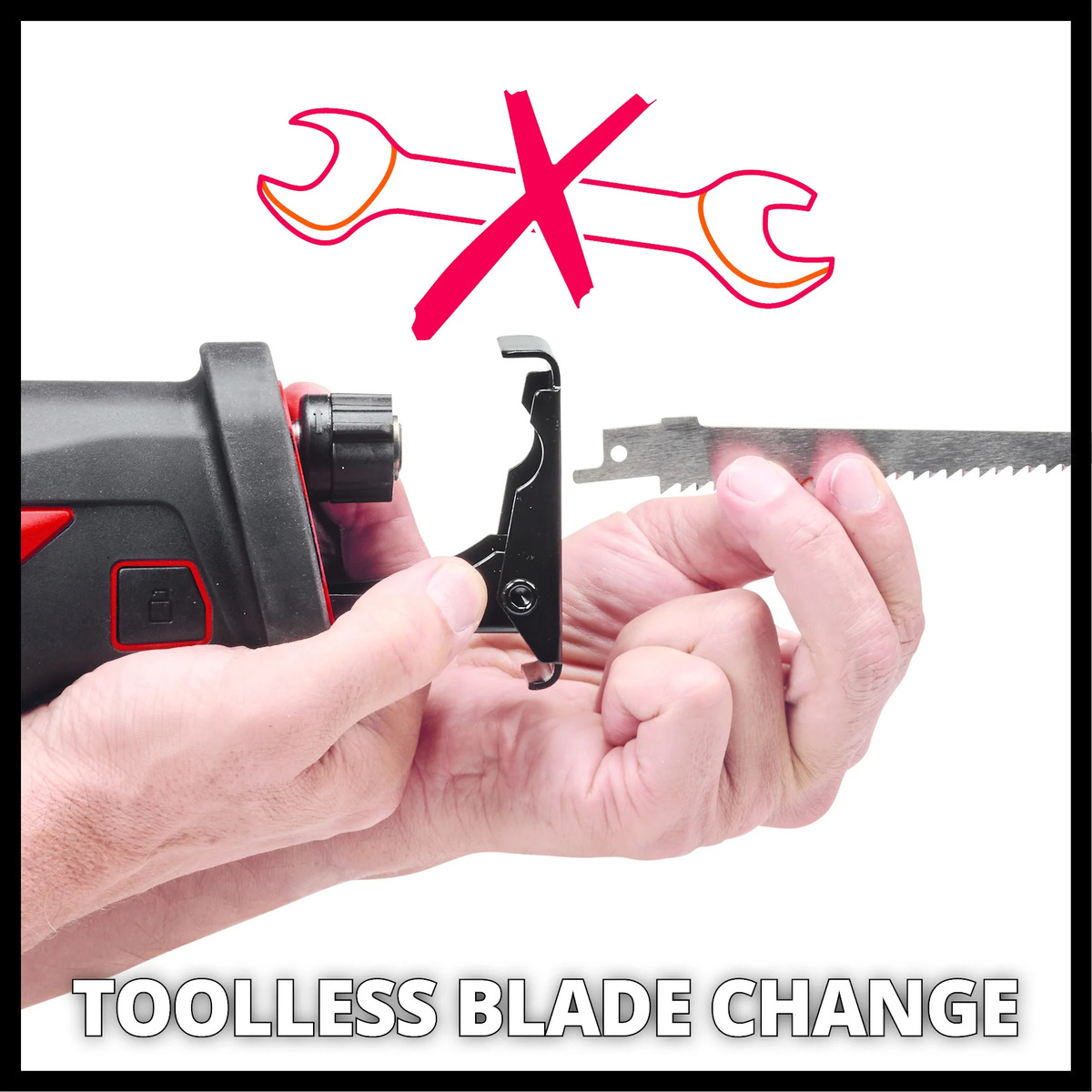 Sierra Sable Inalambrica 18v Bat + Cargador Einhell 18/26 Tr - Imagen 6