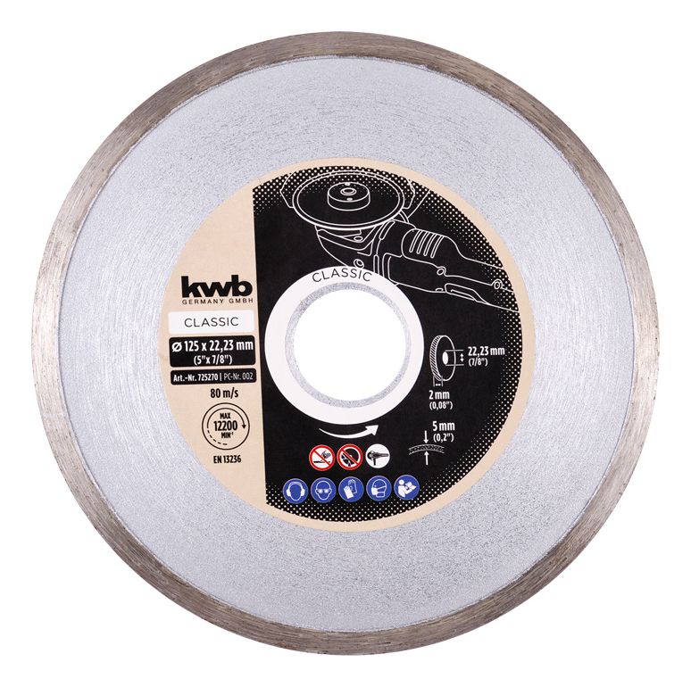 Disco De Corte Diamantado Continuo Kwb 115mm 725170