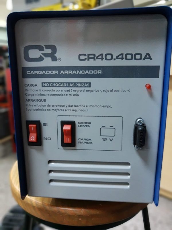 Cargador De Baterias Arrancador Cr 40-400 Con Cable Puente - Imagen 7