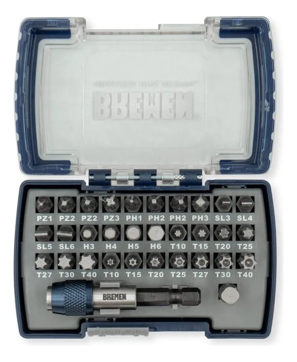 Puntas En Juego (32 Pzs) Bremen 7936 Taladro Atornillador