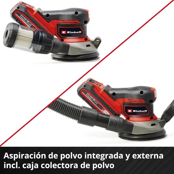 Lijadora Excentrica Belcro 125mm + Bat 4ah Einhell Pro - Imagen 5