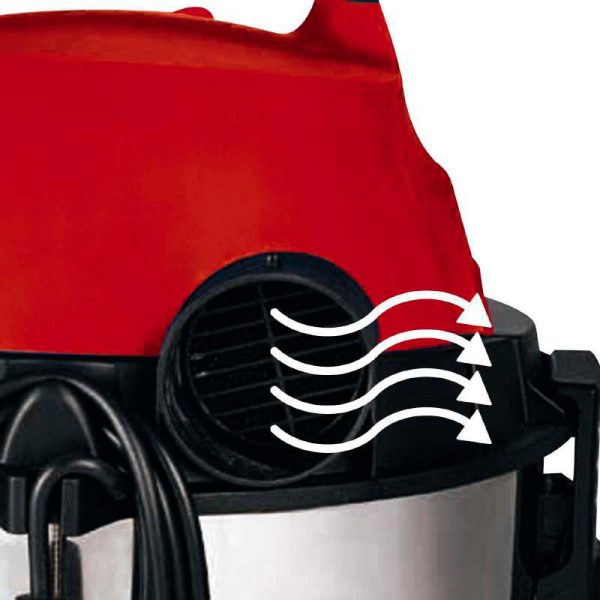 Einhell Tc-vc 1820 S 18 L Aspiradora De Tacho Color Rojo Y Negro 220v - 240v - Imagen 6