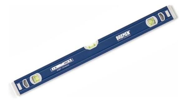 Nivel Bremen Mano Aluminio 60cm Imantado 3 Gotas 24 Pulgadas