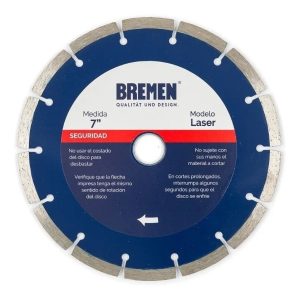 Disco Diamantado Segmentado Laser 180mm 7'' Bremen Trader