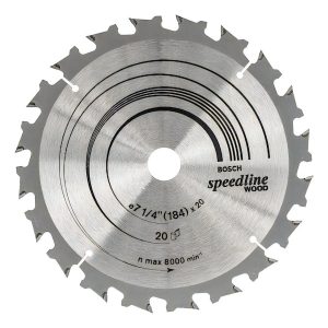 Hoja De Sierra Circular Speedline Wood O184 Bosch 20d