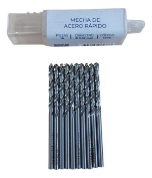 Mechas Acero Rapido Hss Bremen 3.25mm Blister 10 Unidades Tr