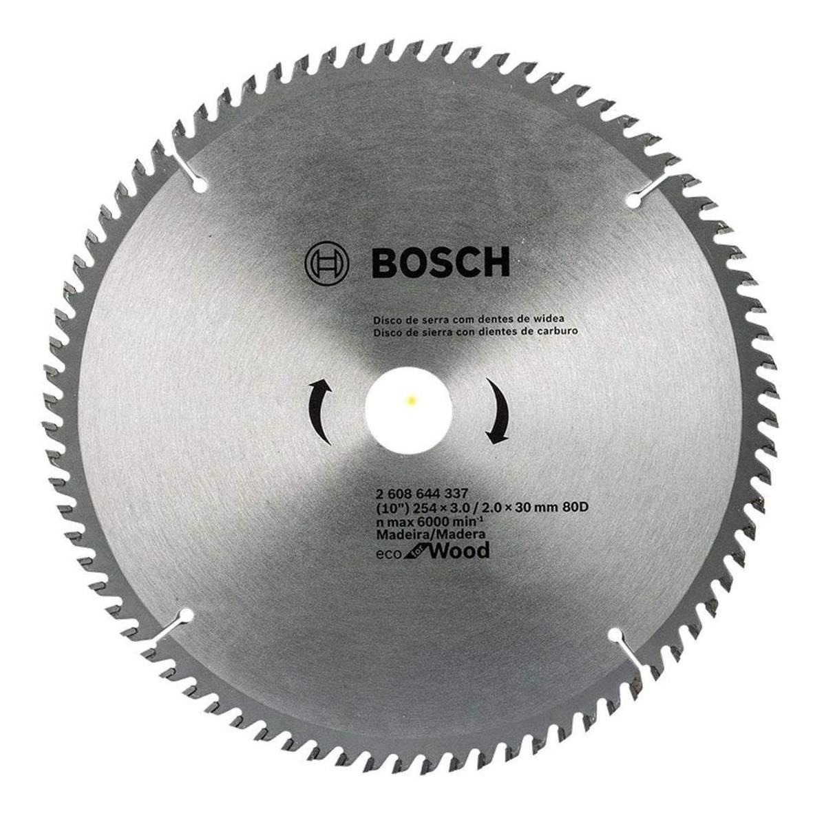 Disco Sierra Ingletadora Bosch Eco 254mm 80 Dientes