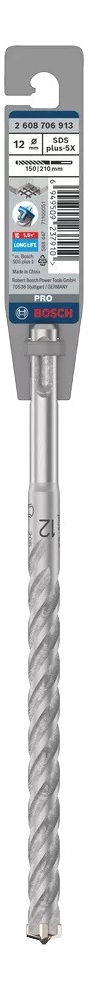 Mecha Sds Plus Bosch 4 Filos 12x210mm Profesional