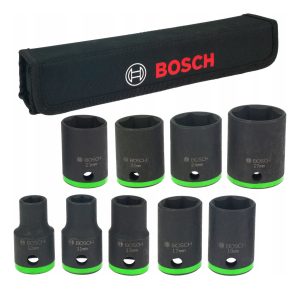 Juego De Bocallaves Alto Impacto En 1/2 Bosch 9pcz C/estuche