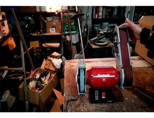 Lijadora De Banda Amoladora Banco Einhell 350w Tc-us 350 Color Rojo Y Negro Frecuencia 50 Hz/ 60 Hz - Imagen 11