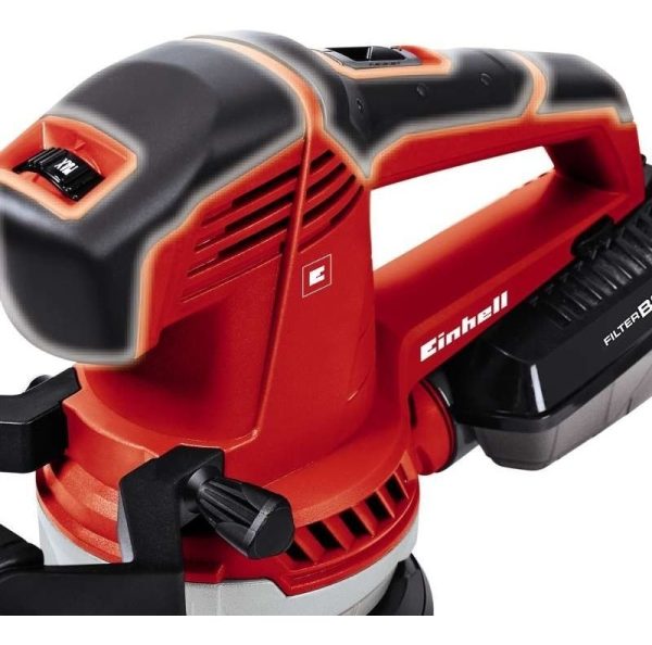 Lijadora Roto Orbital Einhell Expert Te-rs 40 E Con Sistema Velcro Roja Y Negra 50hz 400w 220v - Imagen 5
