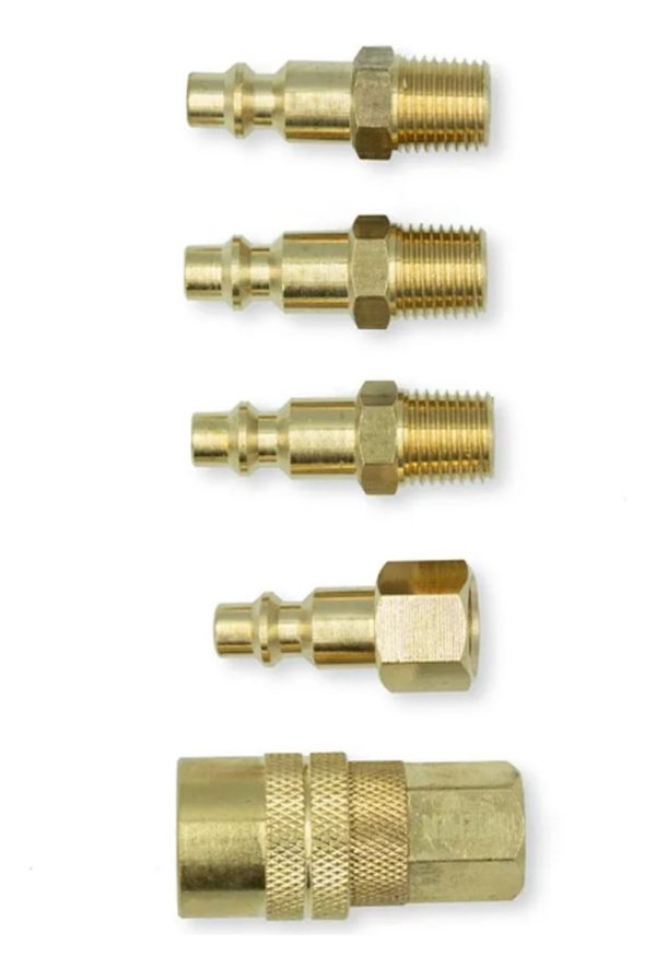 Set Juego Acople Rapido Neumatica Bronce X5 Pcz Bremen 7937