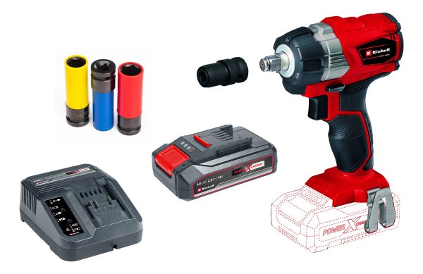 Llave Impacto Taller Inalambrica Kit Tubos Pared Fina