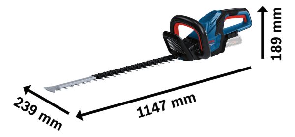 Cortacerco Inalambrico Bosch Ghe 18v-60 S/bateria Cargador - Imagen 2