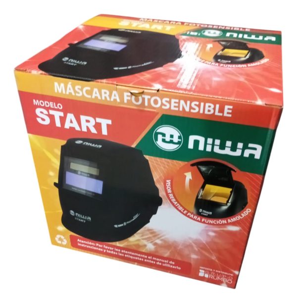Máscara Fotosensible Niwa Start Visor Rebatible Carga Solar - Imagen 5