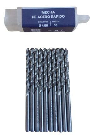 Mechas Acero Rapido Hss Bremen 4.0mm Blister 10 Unidades Tr