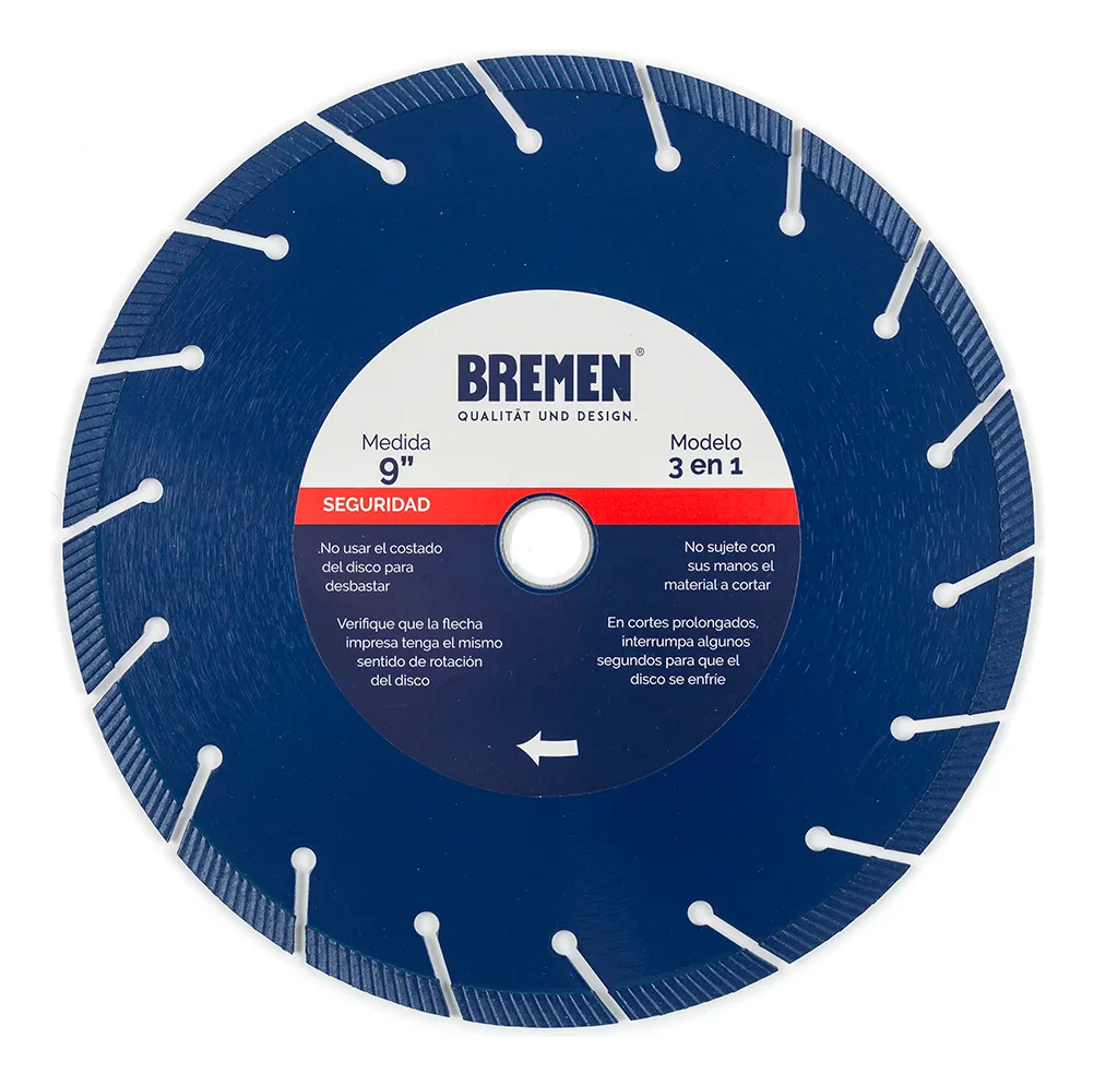 Disco Diam Segmentado 3 En 1 De 230mm Bremen 6765