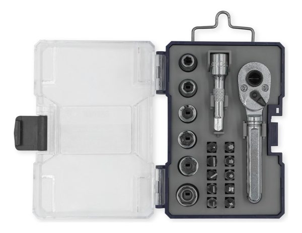 Caja Set Juego Boca Llave Tubo Crique Kit Torx Ph 1/4 Bremen - Imagen 2