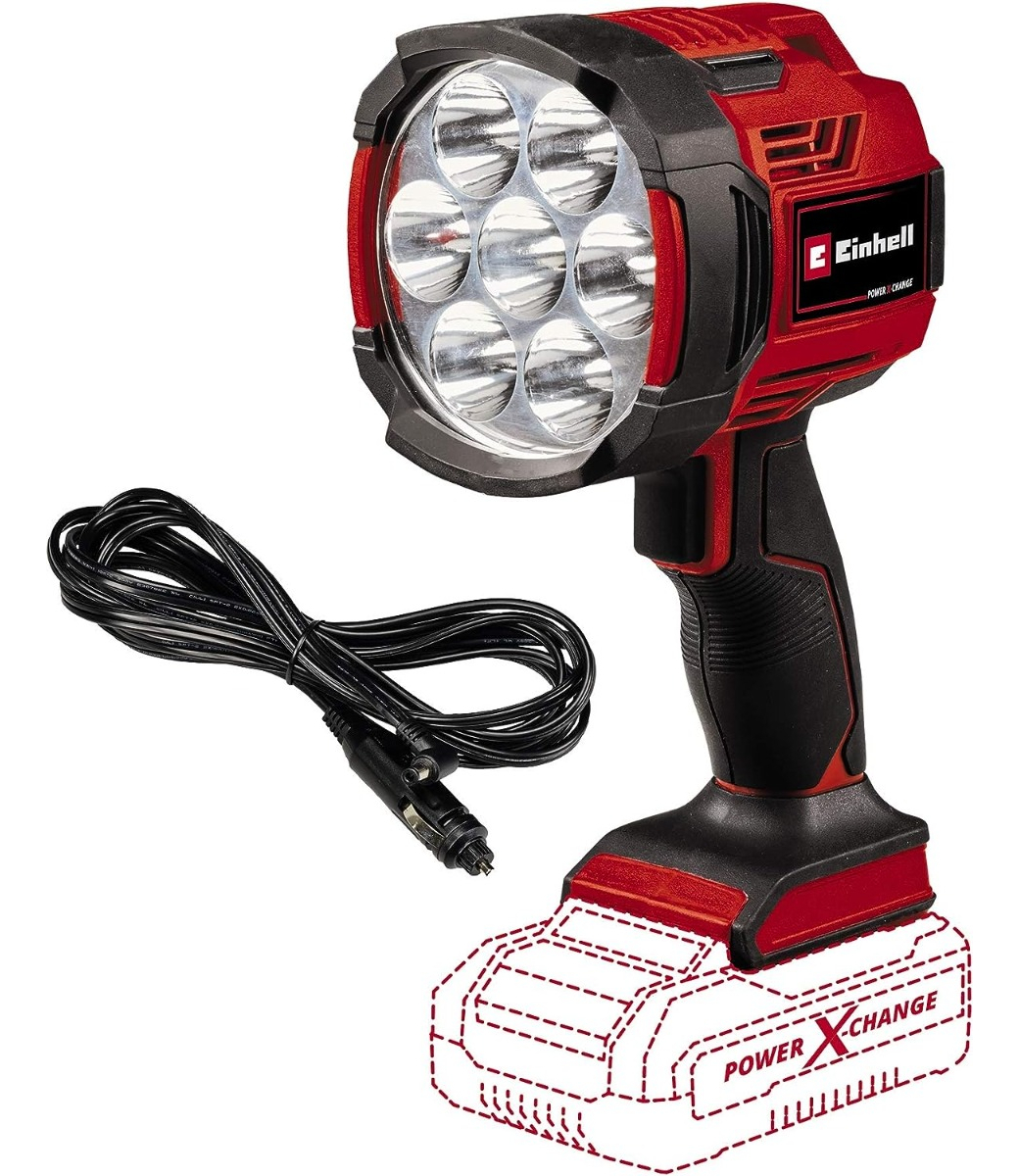 Linterna Lampara Inalámbrica Einhell 2500 Lumenes Te-cl 18/2500 Li Solo Color De La Linterna Rojo Color De La Luz Blanco
