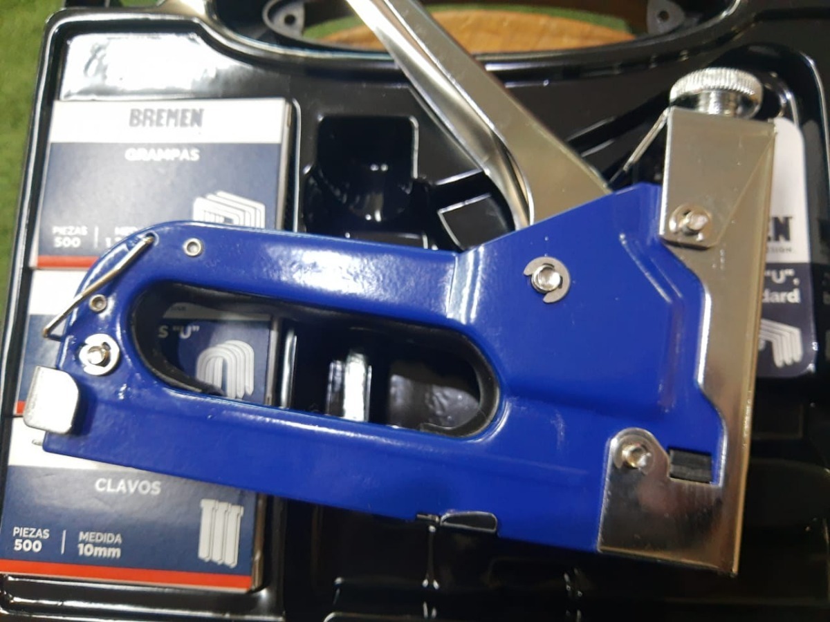 Engrampadora Clavadora 3 En 1 Metalica Bremen Valija 6661 Tr - Imagen 6