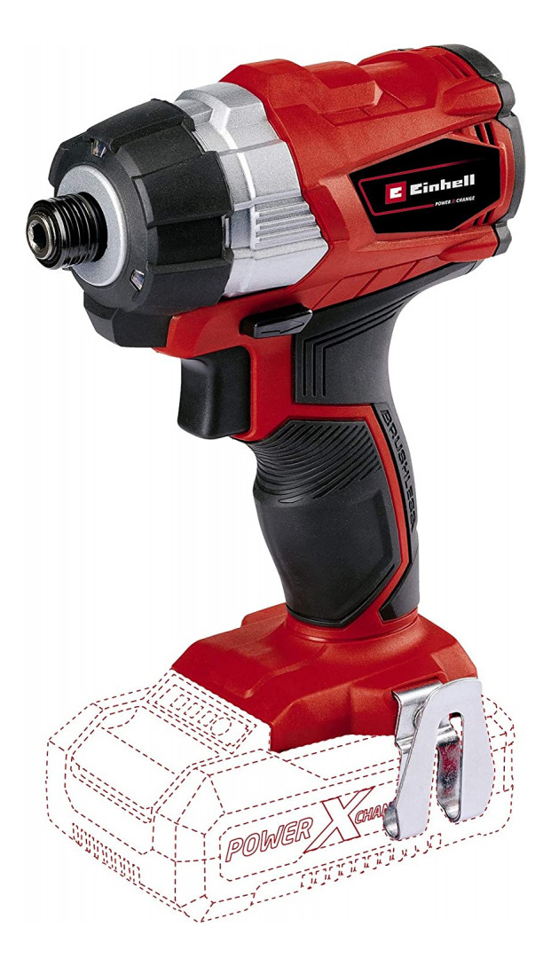 Atornillador De Impacto 18v 1/4 Brush Einhell Te-ci 18 Li Bl Color Sunrise Red - Imagen 2