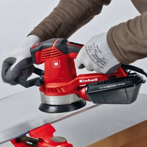Lijadora Roto Orbital Einhell Expert Te-rs 40 E Con Sistema Velcro Roja Y Negra 50hz 400w 220v - Imagen 6