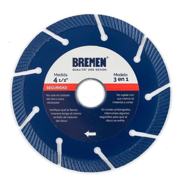 Disco Diam. Bremen(R) 4- 1/2  3 En 1