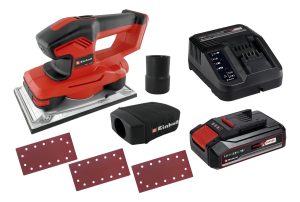 Lijadora Orbital Inalambrica Einhell 18v Te-os 230mm + Lijas Color Rojo