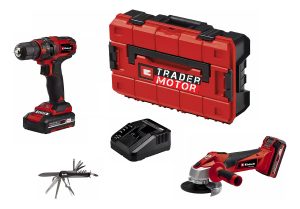 Combo Taladro Amoladora Maletin Con 2 Baterias Y Cargador Tk