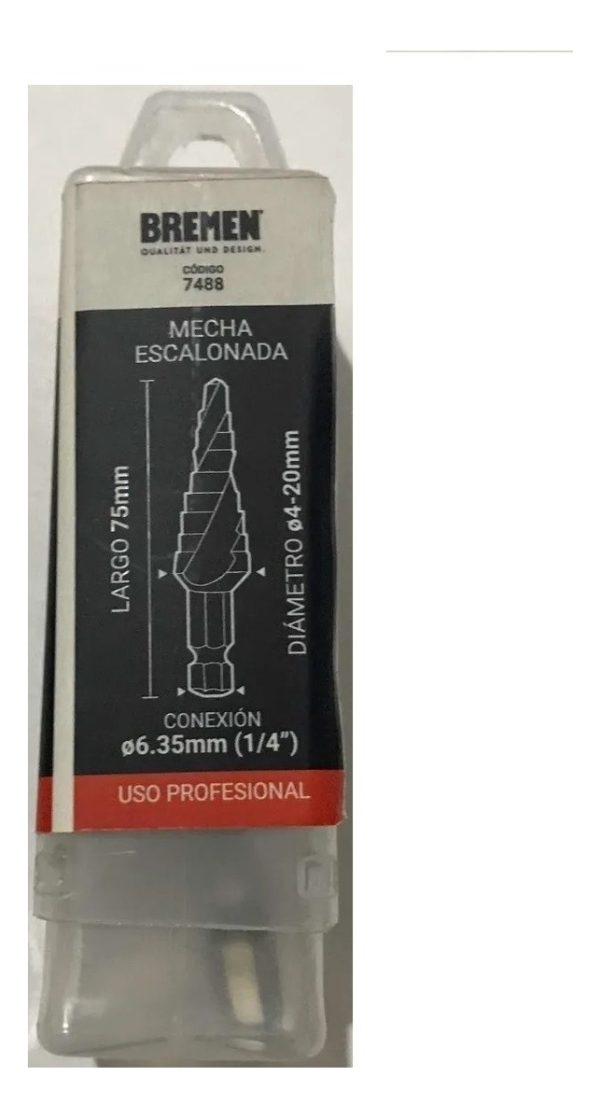 Mecha Escalonada De Acero Rápido 4 A 20 Mm Bremen 7488 - Imagen 2