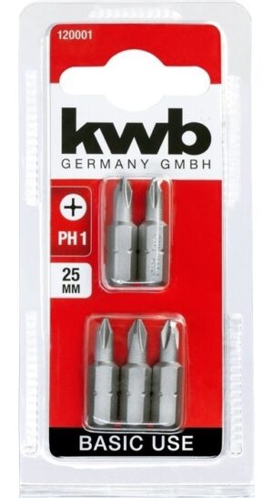 5 Puntas Ph2 Steel 25mm Einhell Kwb Trader