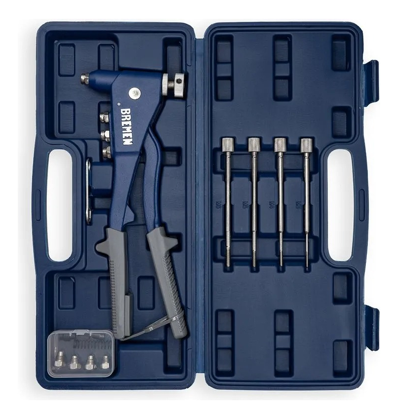 Remachadora Dual En Kit Pop Y Roscados Bremen 8185