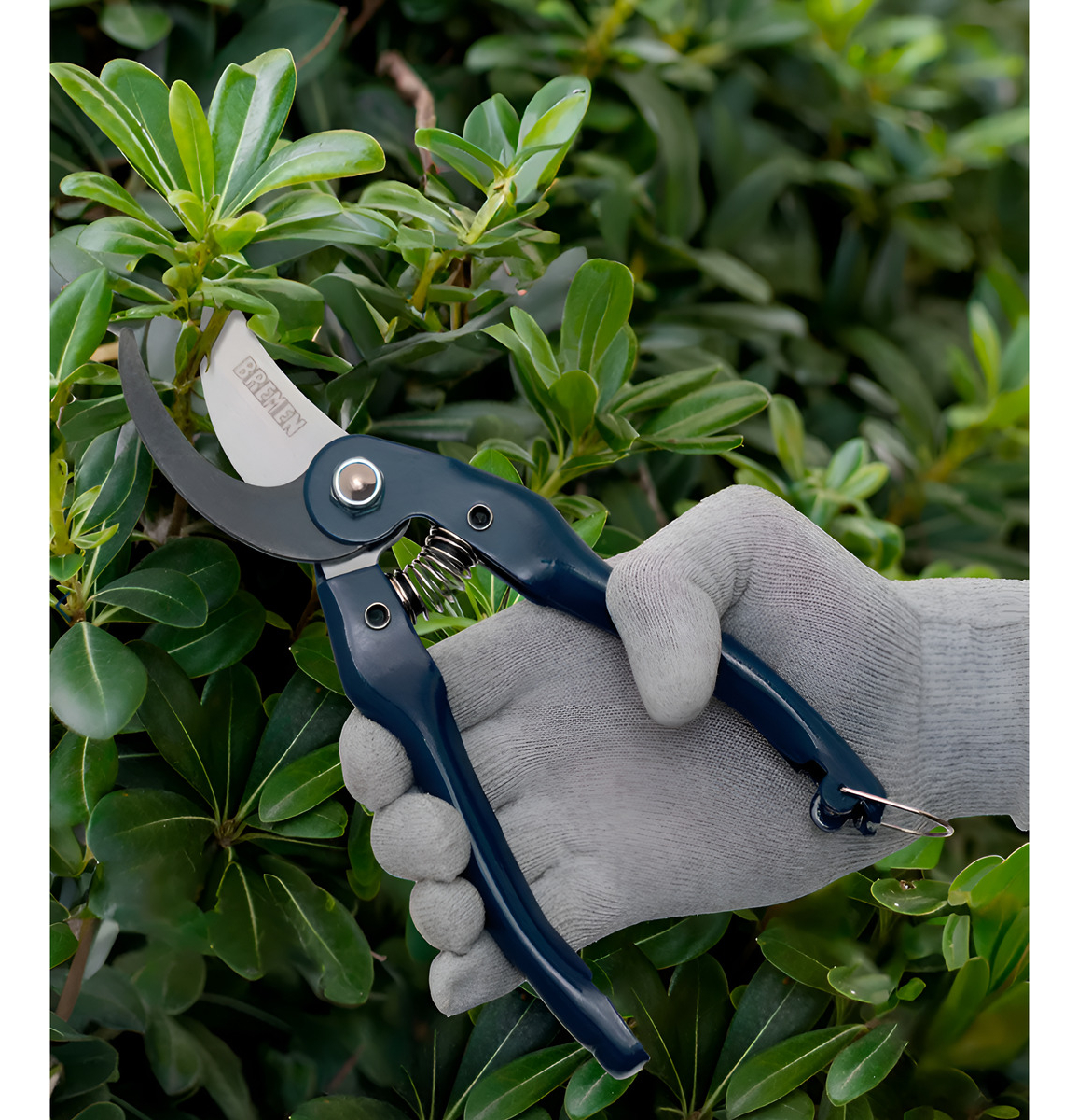 Tijera Podar Jardin Mango Recto Bremen 9 Pulgadas 230mm Azul - Imagen 5