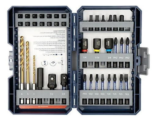 Juego Set Mechas Puntas Y Tubos De Impacto Bremen 7877 - Imagen 2