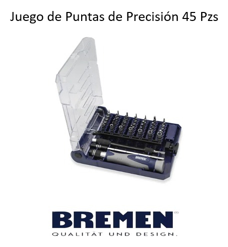 Juego Puntas De Precision Bremen 7784 Electronica Celu 45 Pz - Imagen 9