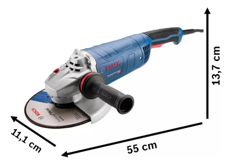 Amoladora Angular 9 Bosch Gws 25-230 Mm 2500w Heavy Duty - Imagen 3