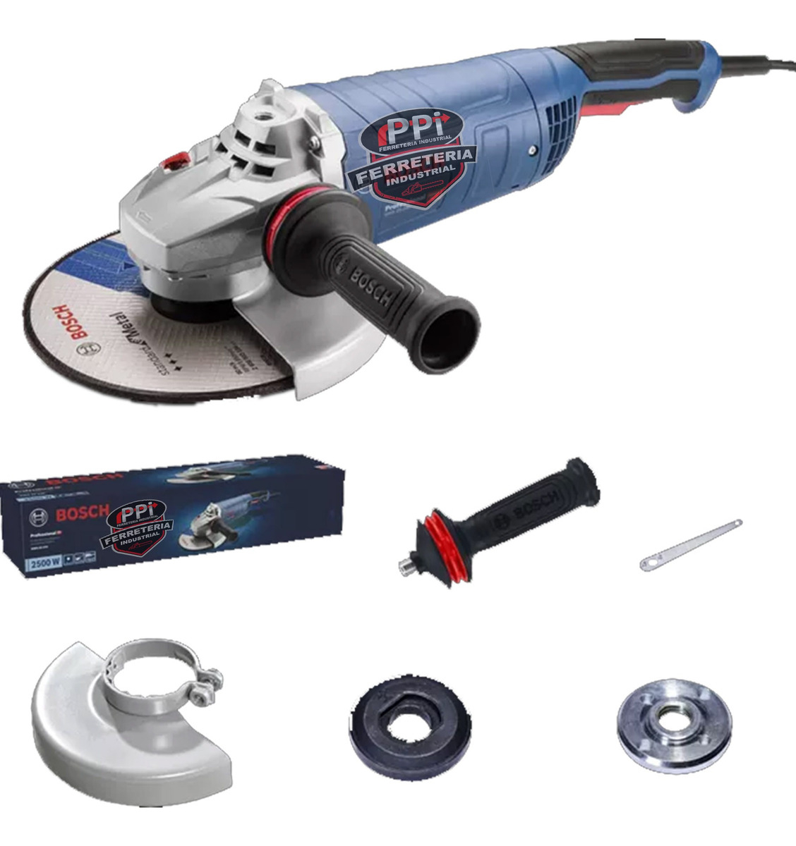 Amoladora Angular 9 Bosch Gws 25-230 Mm 2500w Heavy Duty - Imagen 4