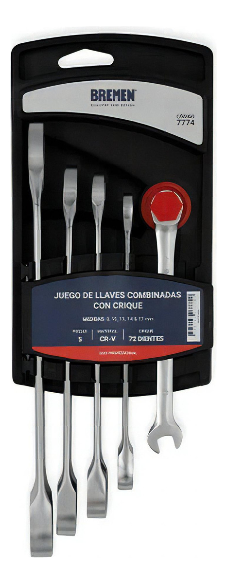 Juego Llaves Combinadas Bremen 7774 Crique 5pzs Trader - Imagen 3