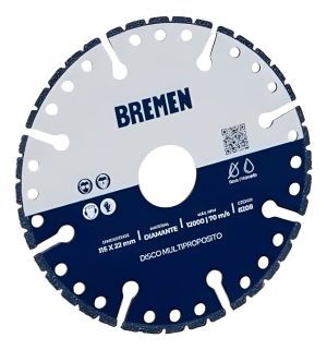 Disco Diamantado Multiproposito 115mm Bremen 8208