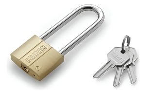 Candado De Bronce Aro Largo 40mm Bremen 7061